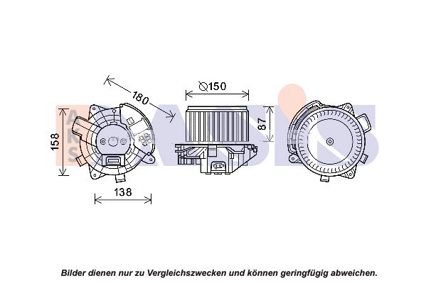 AKS DASIS elektrovariklis, vidinis pūtiklis 870446N